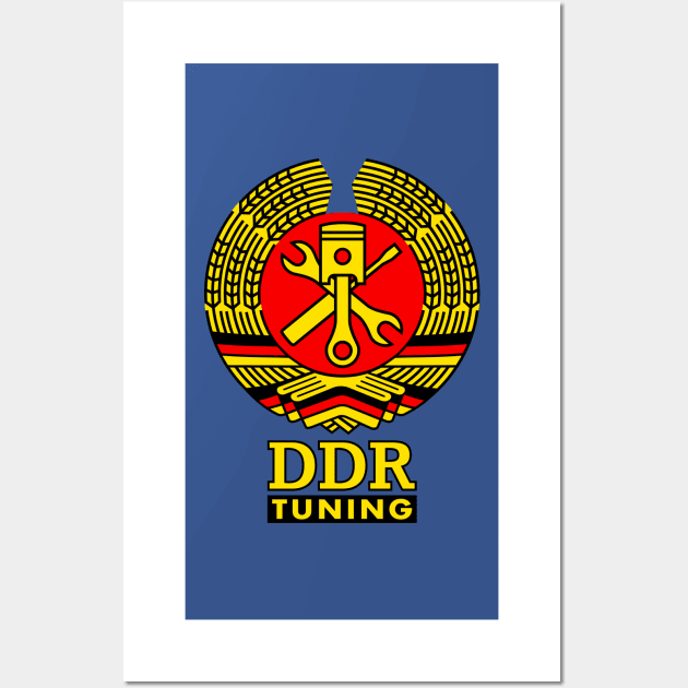 DDR workshop tuning coat of arms (colored) Wall Art by GetThatCar